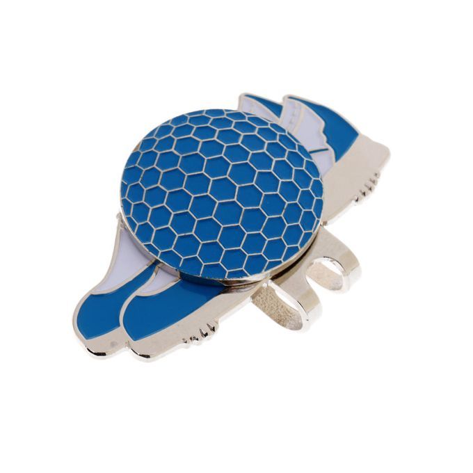 New Stainless Steel Creative Shoe Golf Hat Clip With Magnetic Blue