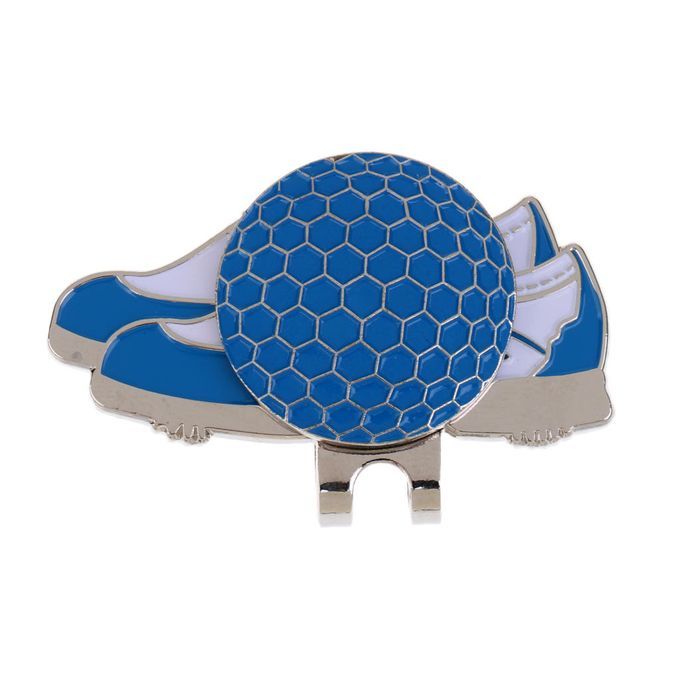 New Stainless Steel Creative Shoe Golf Hat Clip With Magnetic Blue