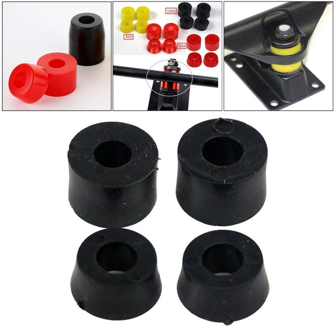 Skateboard Longboard Replacement Bushings Fish Plate Many Black 100A