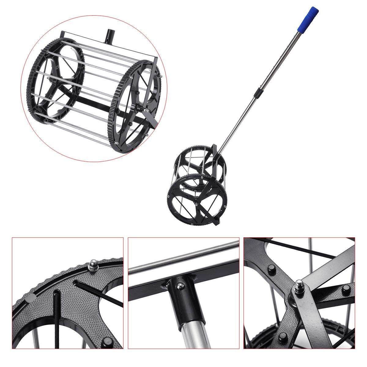 Tennis Ball Picker Hopper Retriever Mower Collector Pick Up 55 BALLS
