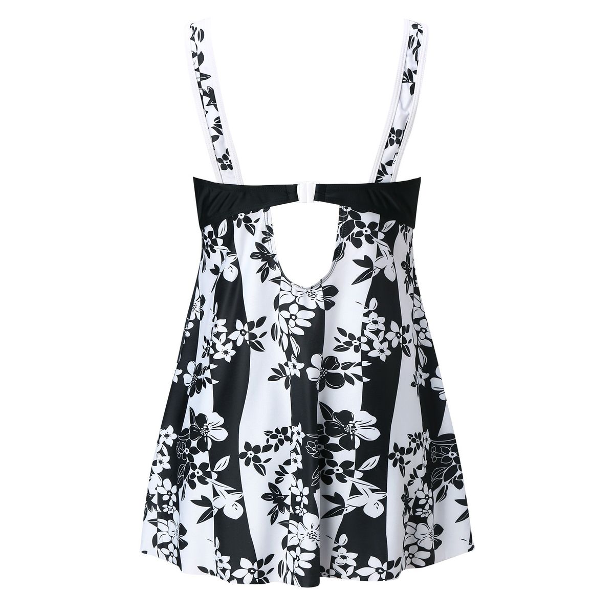 Summer Womens Tankini Large Bikini Set Flower Print Suspender Beach Bikini Set