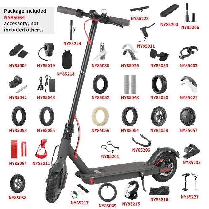 NY85064 Scooter Pedal Matte Pad Sunscreen Sticker Reflective Styling Stickers Red