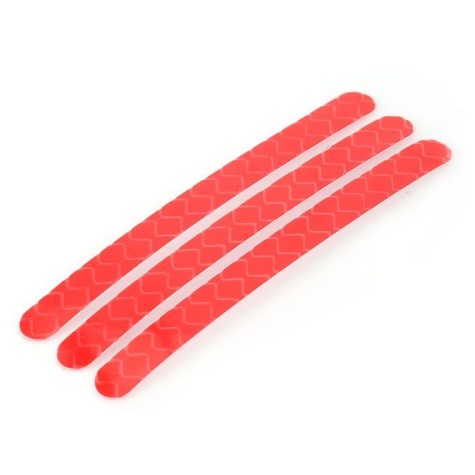 NY85064 Scooter Pedal Matte Pad Sunscreen Sticker Reflective Styling Stickers Red