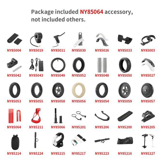 NY85064 Scooter Pedal Matte Pad Sunscreen Sticker Reflective Styling Stickers Red