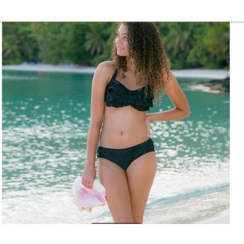 Black Sea Wave Bikini Top Women Large