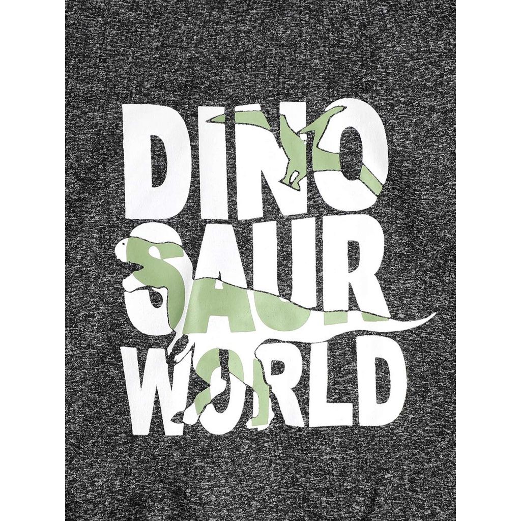 1-5 Years Old Kid Boy Dinosaur Print Hooded Top+Pant