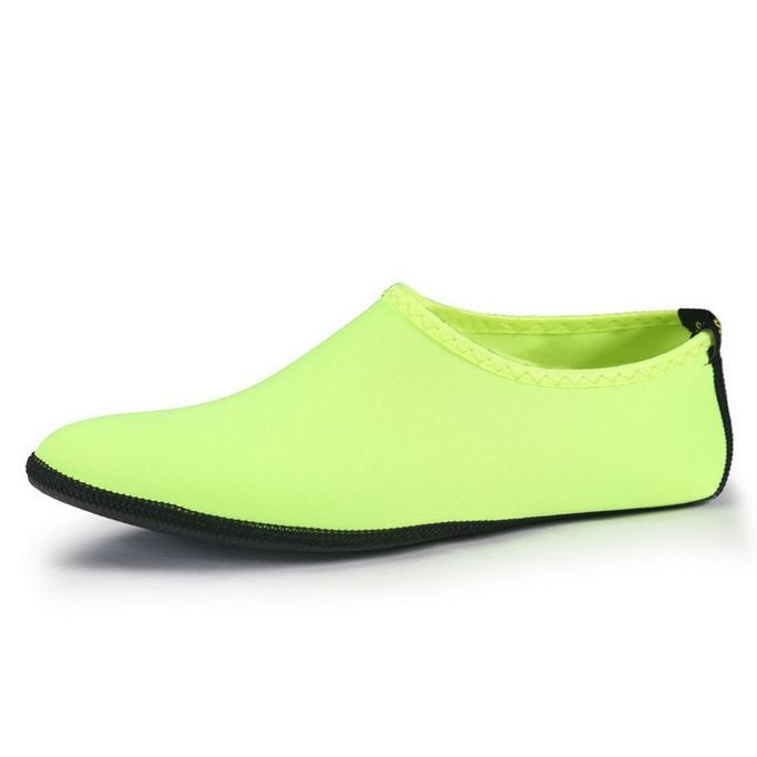 Men Women Diving Socks Soft-sole Outdoor Swimming Shoes Breathable Beach Socks Fluorescent Green