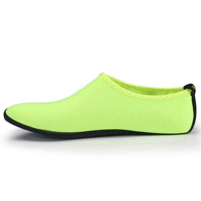 Men Women Diving Socks Soft-sole Outdoor Swimming Shoes Breathable Beach Socks Fluorescent Green