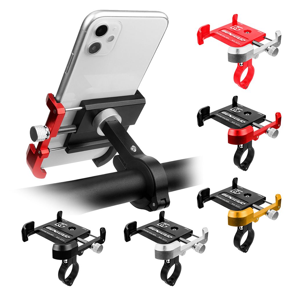 Aluminium Alloy Bicycle Mobile Phone Holder 360° Rotation