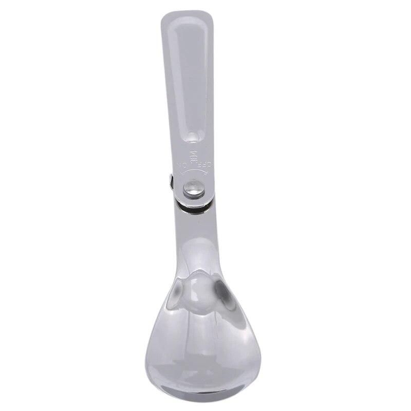 1Pc New Arrivals Portable Folding Stainless Steel Spoon Outdoor High Quality Camping Hiking Picnic Tableware