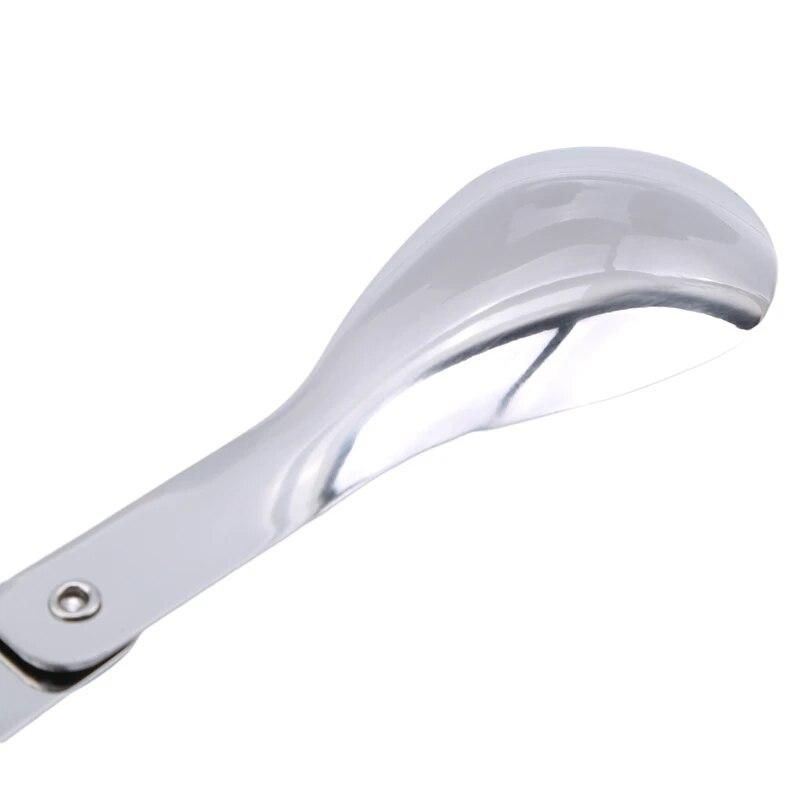 1Pc New Arrivals Portable Folding Stainless Steel Spoon Outdoor High Quality Camping Hiking Picnic Tableware