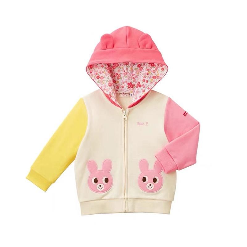 Hot-Selling New Arrival Boys And Girls Baby Small Ears Hooded Coat 2-Color Cartoon Pattern