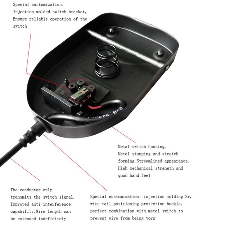 Pcsensor USB Foot Pedal Control Switch, Model:FS2019