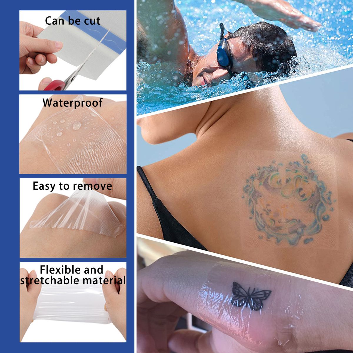 Waterproof Trasparent Tattoo Bandage Adhesive Aftercare