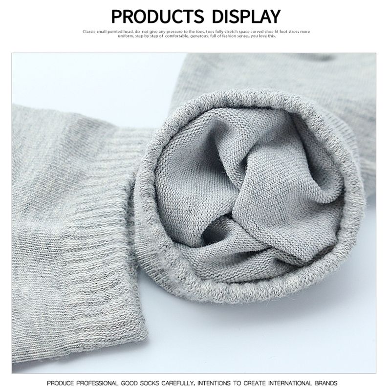 5 Pairs Socks Solid Breathable Cotton Socks Women Men