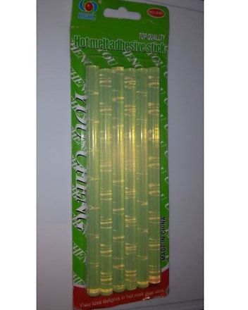 Hot Glue Sticks 6-Piece, Transparent