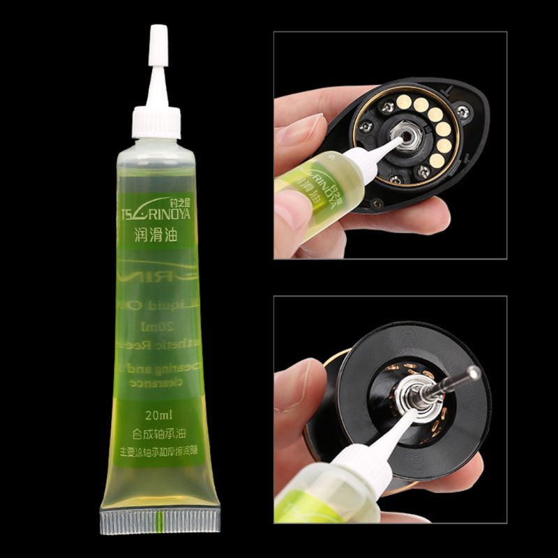 2 Pcs/set Fishing Reel Maintenance Lubricating Oil