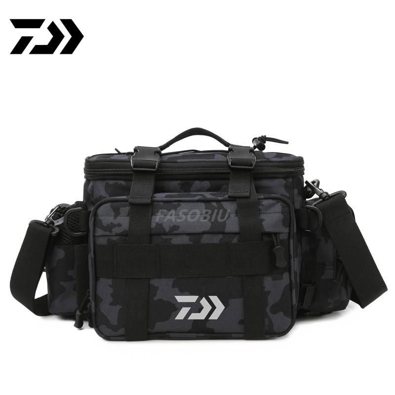 2021 6.2 new multifunction fishing bag high capacity Daiwa fishing tackle lure bag shoulder bag canvas waist bag