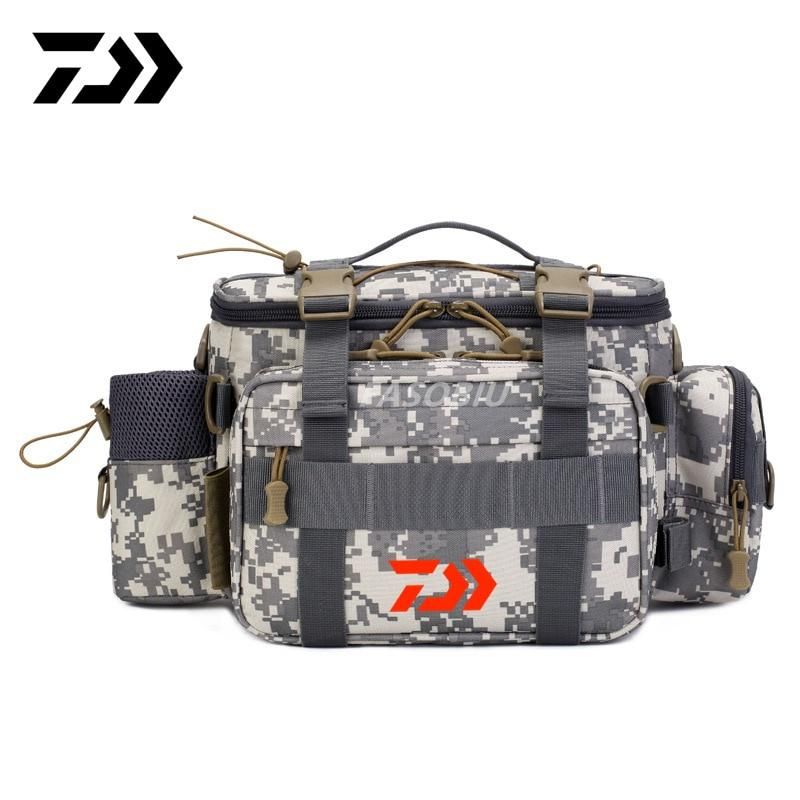 2021 6.2 new multifunction fishing bag high capacity Daiwa fishing tackle lure bag shoulder bag canvas waist bag
