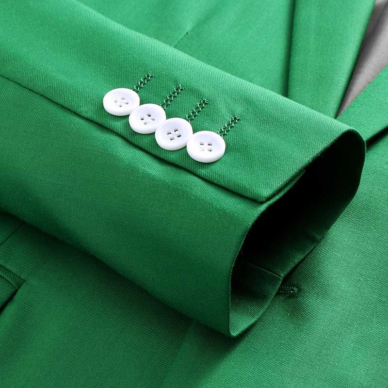 (beige)2022 Spring And Autumn New Men's Slassic Pure Color Suit Two-Piece Business Casual Double Breasted Large Size High Quality Suit RA