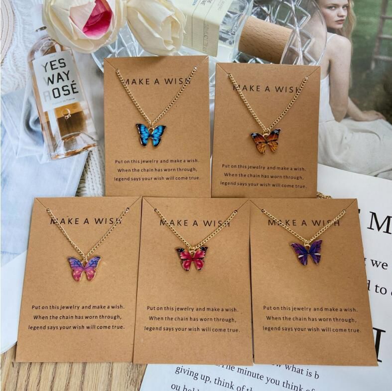 BUTTERFLY COLOURED NECKLACE (FEMALE)