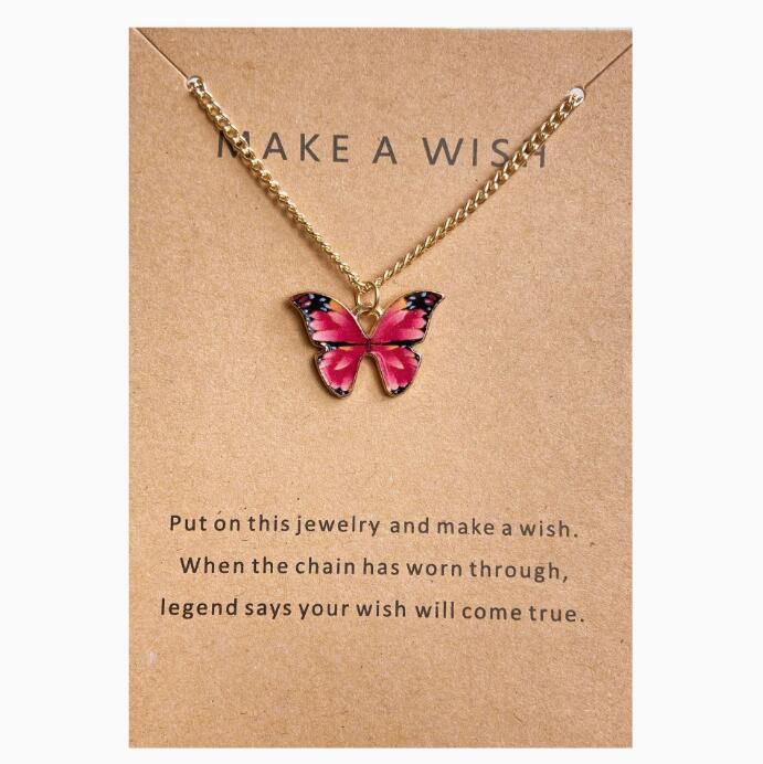 BUTTERFLY COLOURED NECKLACE (FEMALE)