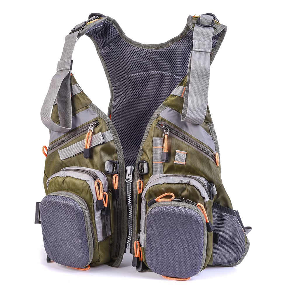 Mesh Fly Fishing Vest Backpack Breathable Outdoor Fishing