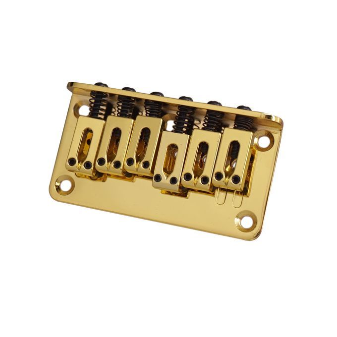 Durable Saddle Bridge Tailpiece Gold For Electric Guitar Gold