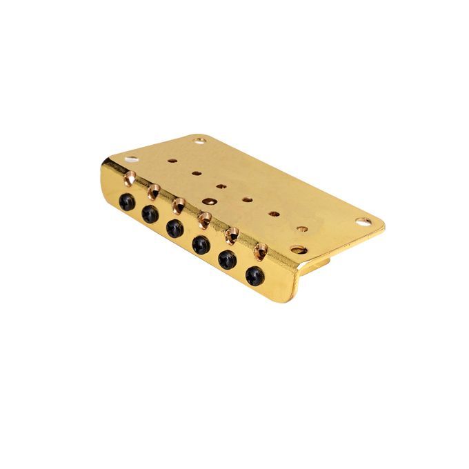 Durable Saddle Bridge Tailpiece Gold For Electric Guitar Gold
