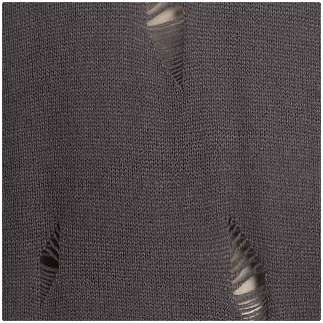 Mfed Mens Distressed Pattern Knitted Jumper