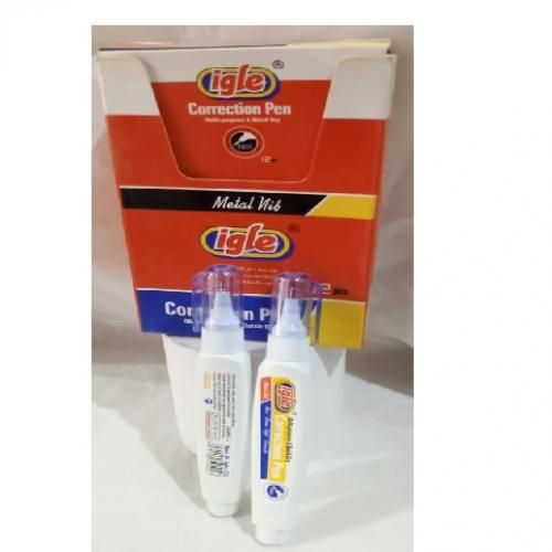 QUICK DRYING CORRECTION PEN WHITE (IN A PACK OF 12)
