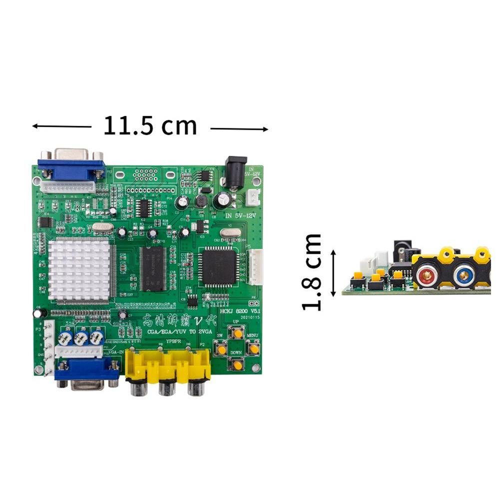 Arcade Game RGB/EGA/YUV/CGA to VGA Output HD Video