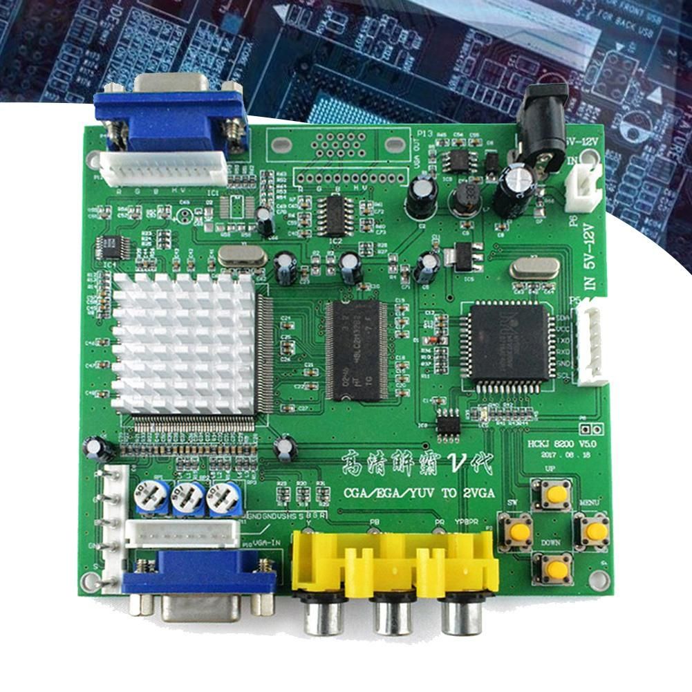 Arcade Game RGB/EGA/YUV/CGA to VGA Output HD Video