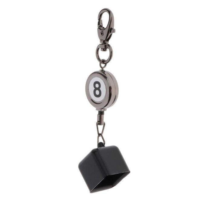 Billiards Pool  Chalk Case Retractable Holder Box With   Keychain