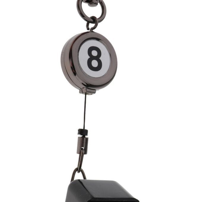 Billiards Pool  Chalk Case Retractable Holder Box With   Keychain