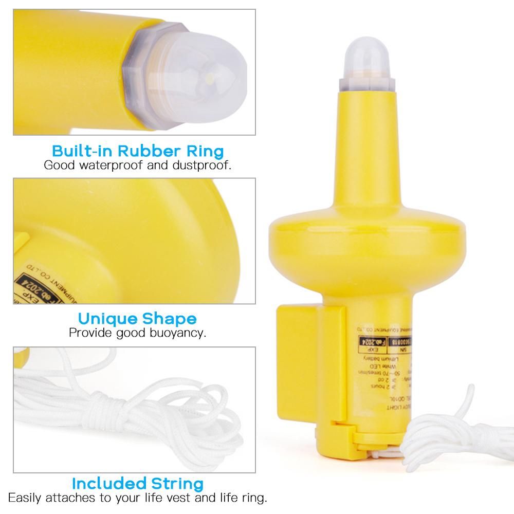Waterproof Marine LED Strobe Light Position Indicator Light Emergency Safety Light Life for Life Ring Saving Equipment