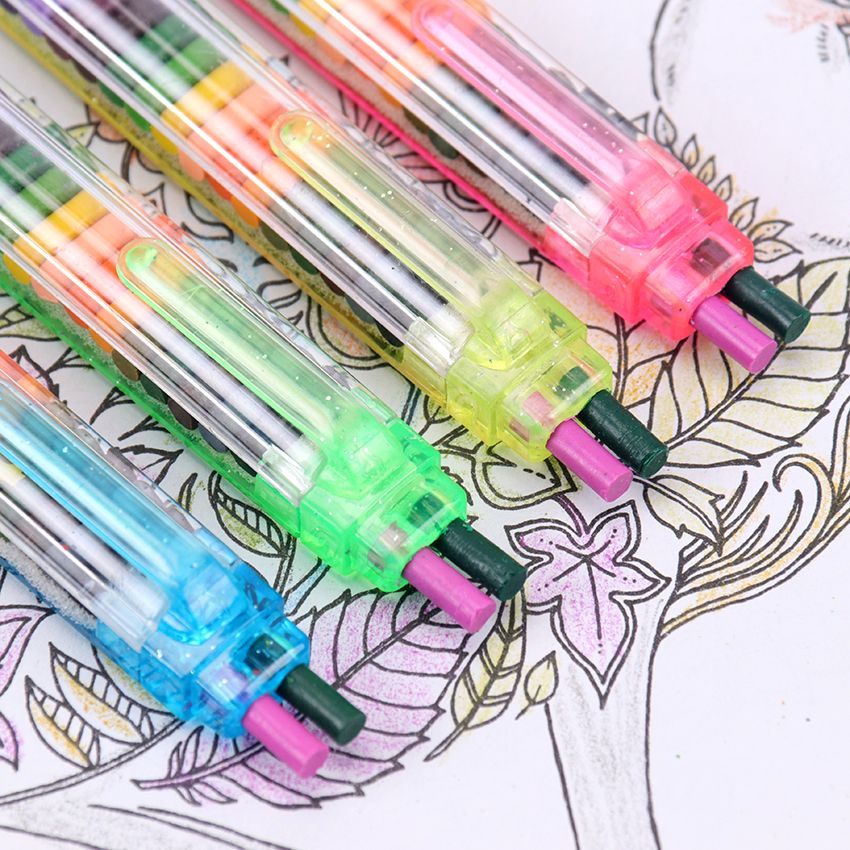 20 Colors Crayons Creative Kawaii Crayons Colored Graffiti