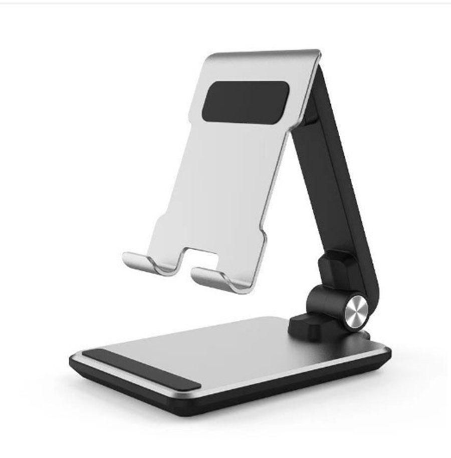 Mobile Phone Holder IPad Stand Tablet Adjustable Folding Portable Stand Black Silver