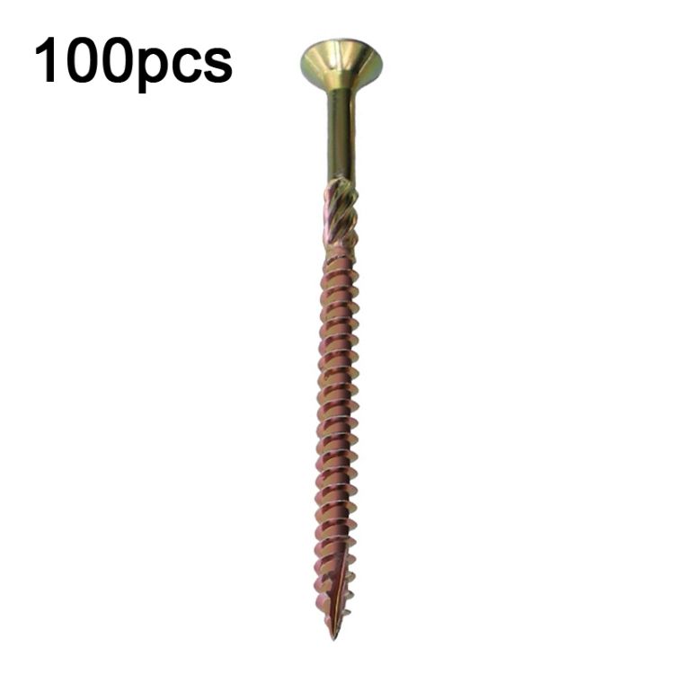 Screws RUITOOL T25 100pcs Woodworking Torx Screws 5 X 80mm