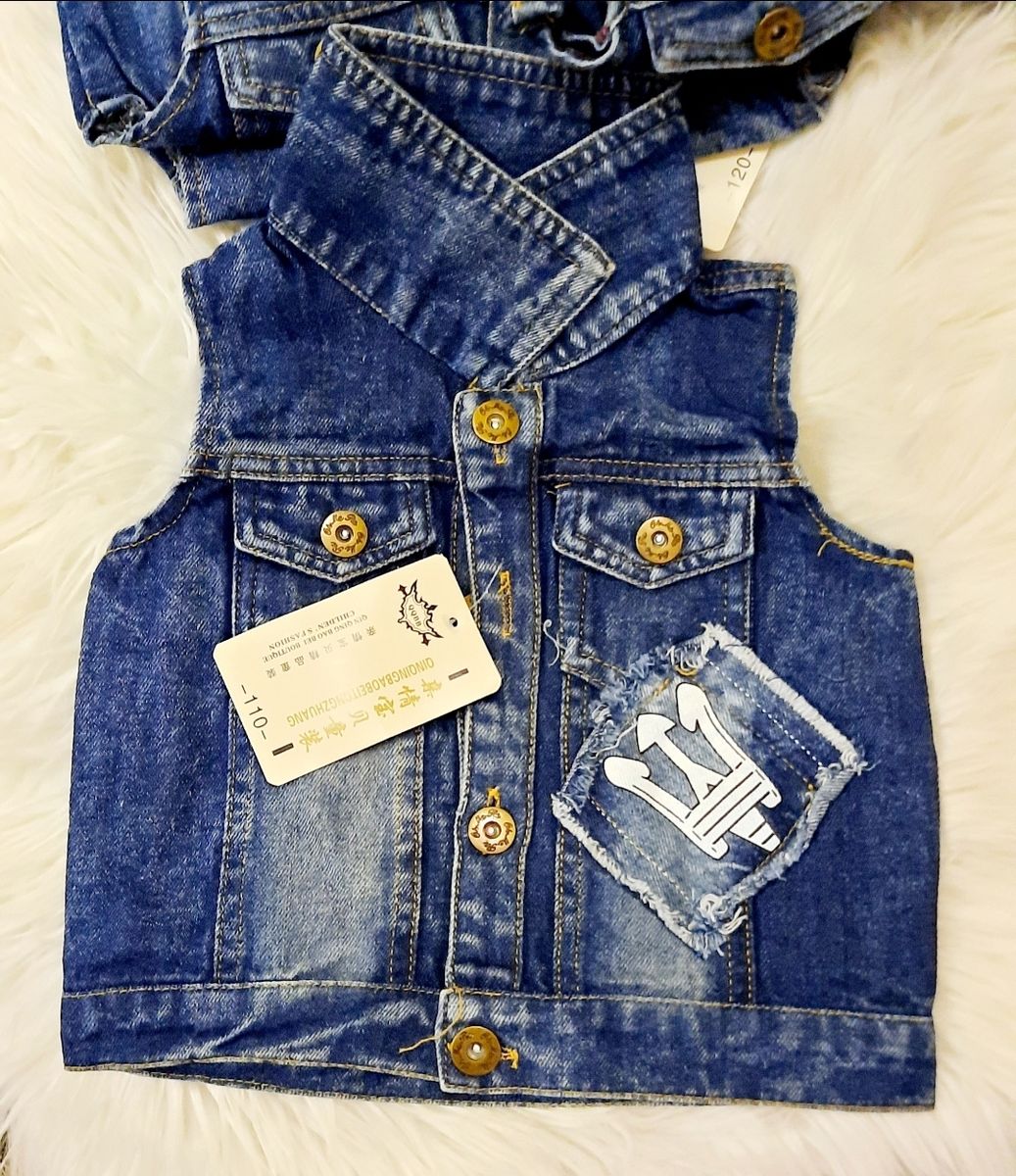 Sleeveless Unisex Jean Jacket