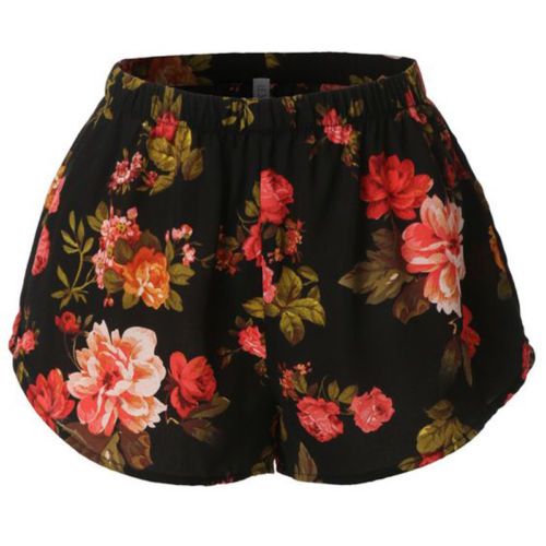2017 New Floral Shorts Fashion Women Short Trousers Female