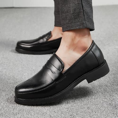 Leather Men's Shoe - Black