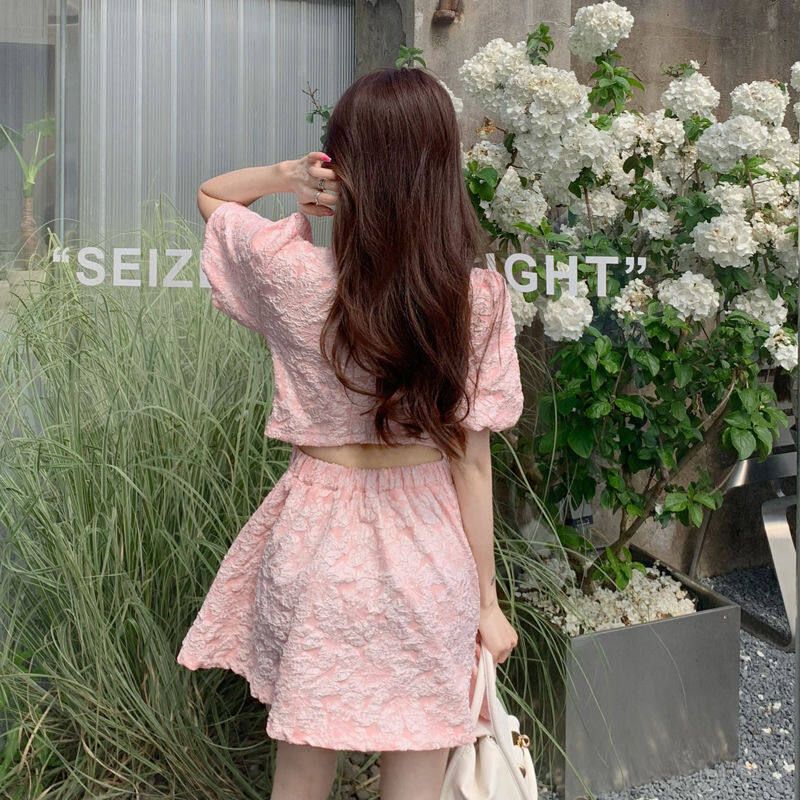 Retro Dress Woman Summer V-collar 2021 New French Sweet B