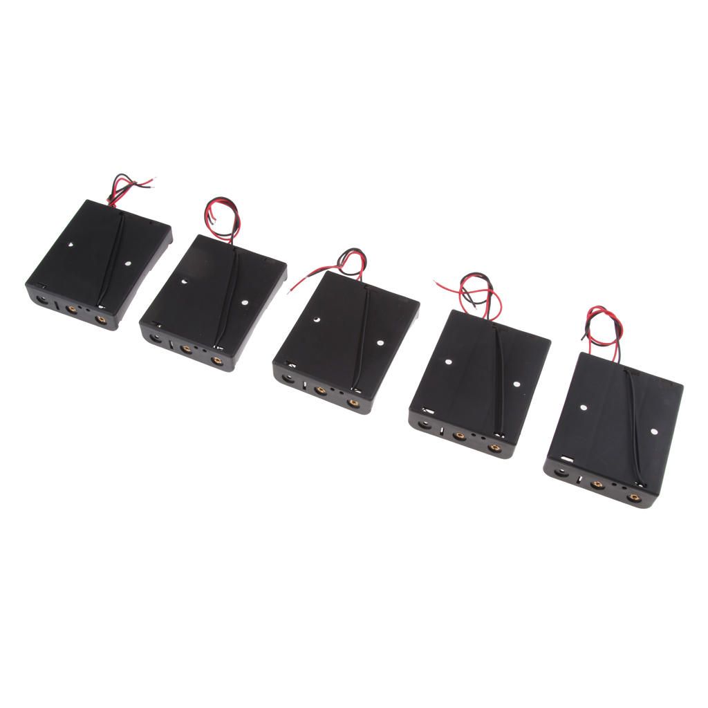 5x DIY Battery Case Holders For 3 X 3.7V 18650 Li-ion Rechargeable