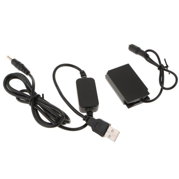 D-Tap Power Adapter Cable+EP-5E Dummy Battery For Nikon 1 J4 1J4