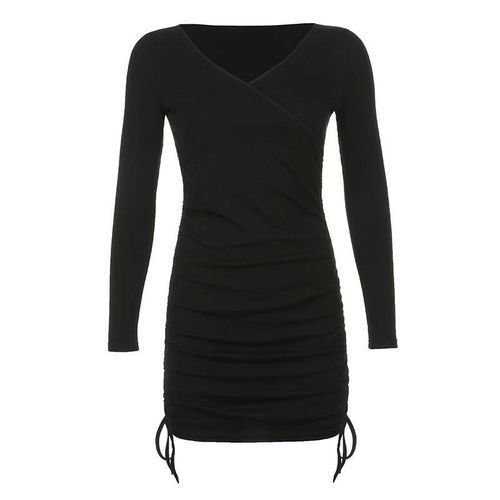 Large Size Women's Dress 2021 Spring Dress Tie Bag Buttoc