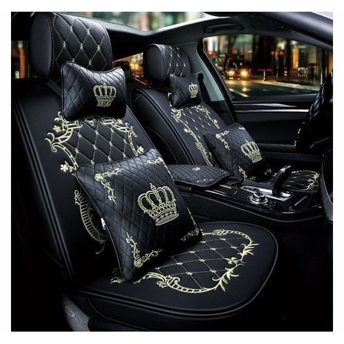 Universal Luxury Crown 5 Seater Leather Car Seat Cover