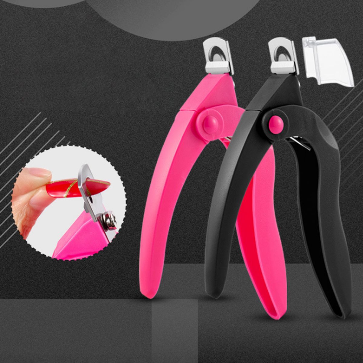 Nail Tip Clipper Nail Edge Cutter Stainless Steel False Fake