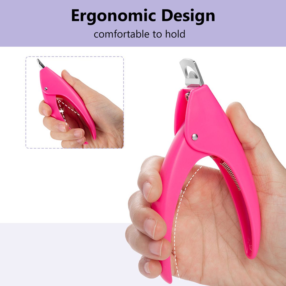 Nail Tip Clipper Nail Edge Cutter Stainless Steel False Fake