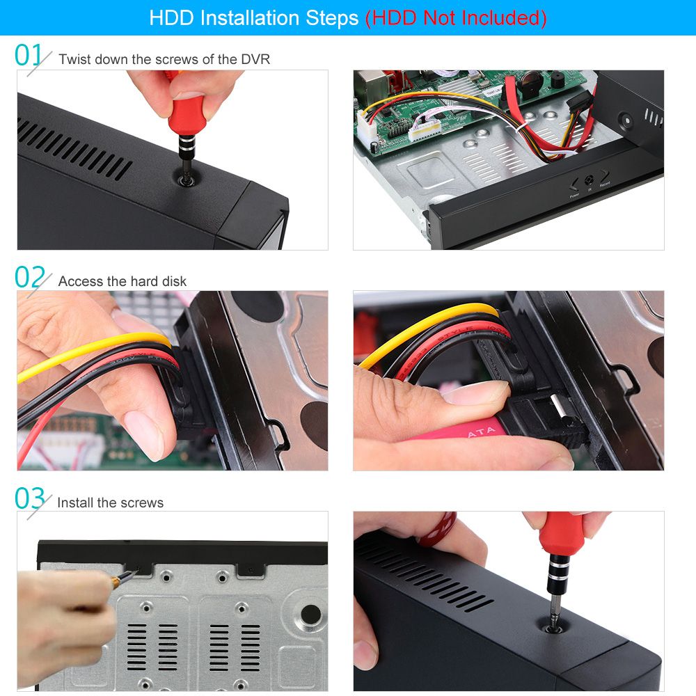 8CH 1080P Hybrid NVR AHD TVI CVI DVR 5-in-1 Digital Video